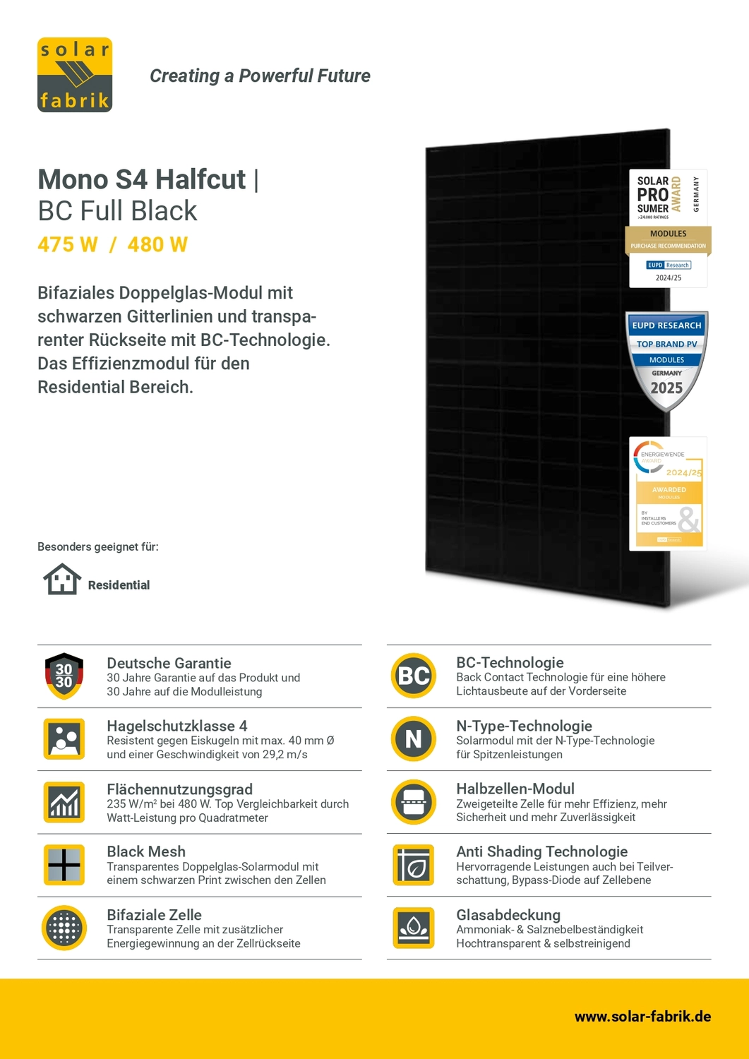 1H BT | Bi & Ci - Tec GmbH - Standard Glas/Glas N-Typ 415W Terrakotta V2